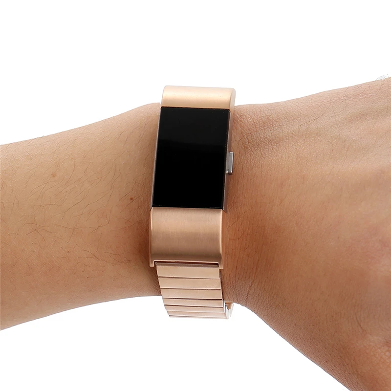 Браслет из нержавеющей стали для Fitbit Charge 2 запасной металлический ремешок в
