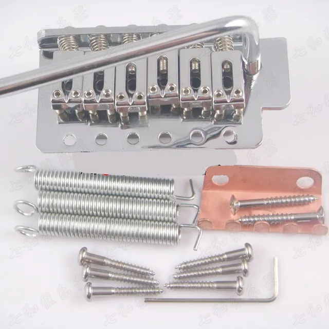 Мост для электрогитары с левой ручкой серебристый аксессуары гитары 6 струн мост