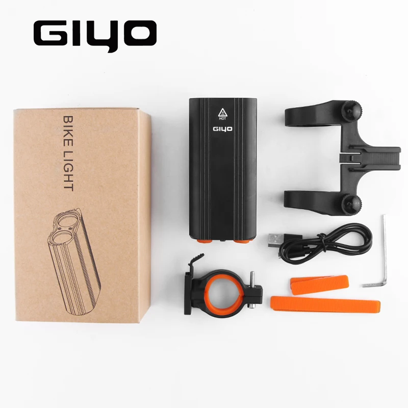 GYIO велосипедный светильник передний водонепроницаемый T6 LED18650 USB перезаряжаемый