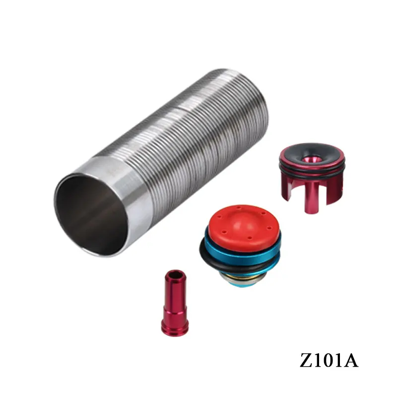 TYPE A TACTIFANS Solid Cylinder Tune Up Kit Piston Head Nozzle Cylinder Head Inner Barrel 450-580mm For M4 Series Airsoft AEG Paintball - Цвет: TYPE A