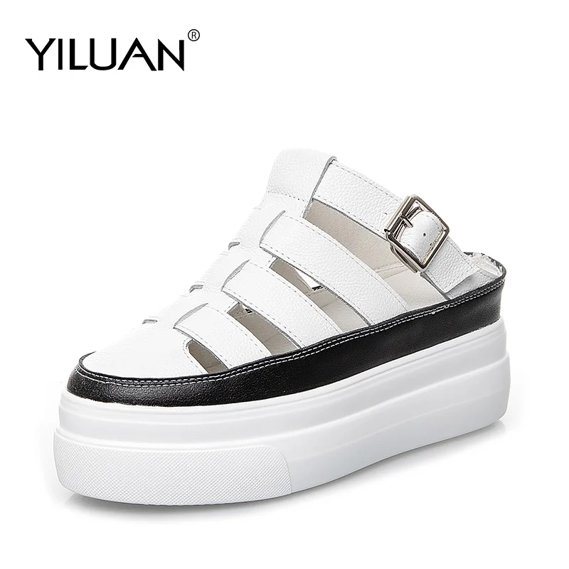 Yiluan 2019 Новинка Модные женские босоножки на высоком каблуке туфли лодочки Обувь