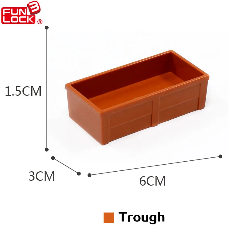 6 шт./компл. Funlock Duplo забавные сельскохозяйственные инструменты блочные игрушки