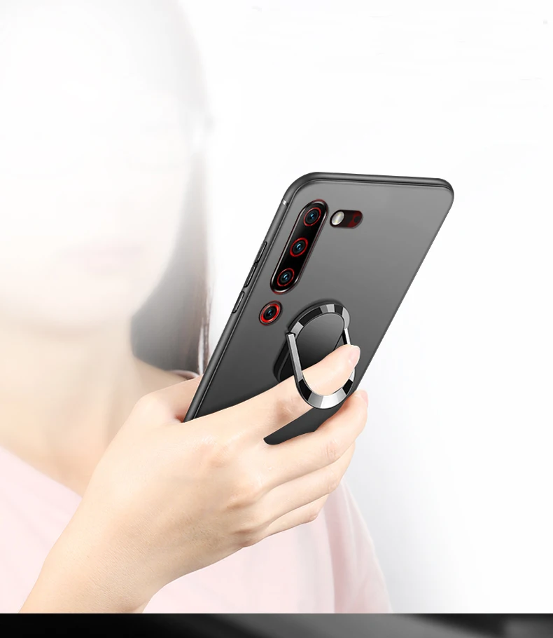 Для UMIDIGI A5 Pro Чехол на палец кольцо магнит матовый Задний защитный чехол для