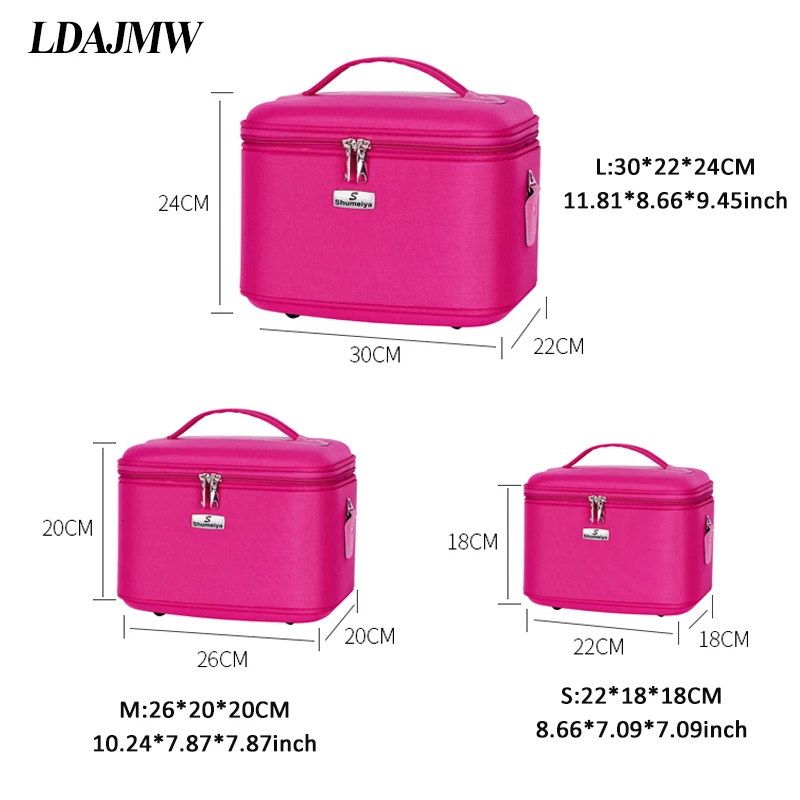 Профессиональная косметичка LDAJMW вместительная Корейская дорожная портативная