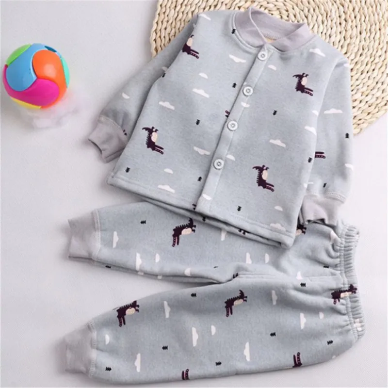 Newborn baby sleepwear suit spring autumn girls toddler cotton cartoon coats+pants 2pcs outfits for boy infant kids soft clothes |