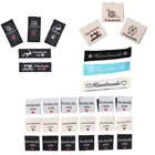 50 шт. ручной работы с Love Cat ярлыки для одежды ярлыки с тиснением DIY этикетки типа флажок для швейных аксессуаров