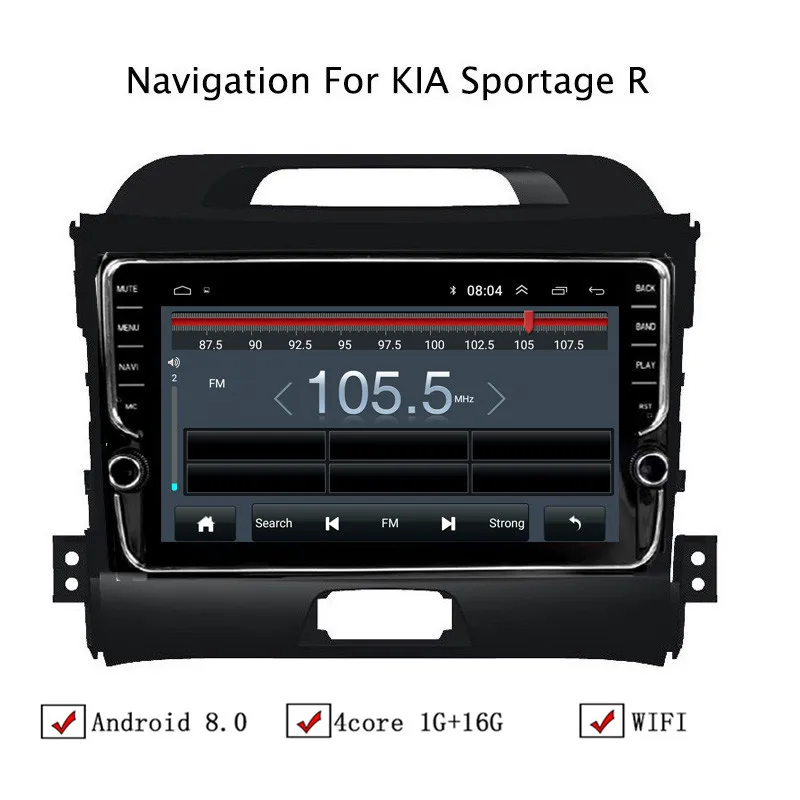 9 &quotAndroid 8 1 автомобильный gps навигатор для Kia Sportage R 2010 2016 Автомагнитола стерео