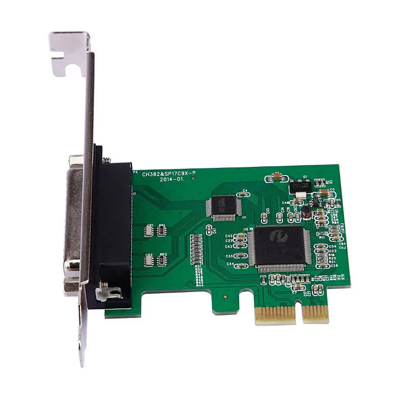 Новый параллельно Порты и разъёмы DB25 принтер LPT на PCI-E Express Card конвертер адаптер Win7
