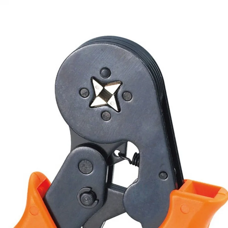 

Adjusting Ratcheting Square Ferrule Wire Cable Crimper Plier Crimping Crimp Tool AWG23-10 Orange