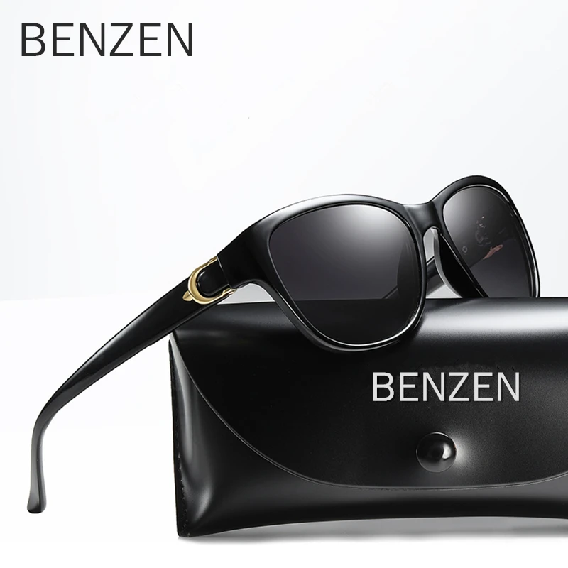 BENZEN, кошачий глаз, поляризационные солнцезащитные очки для женщин, фирменный дизайн, винтажные женские солнцезащитные очки, женские очки для вождения, Oculos De Sol 6611