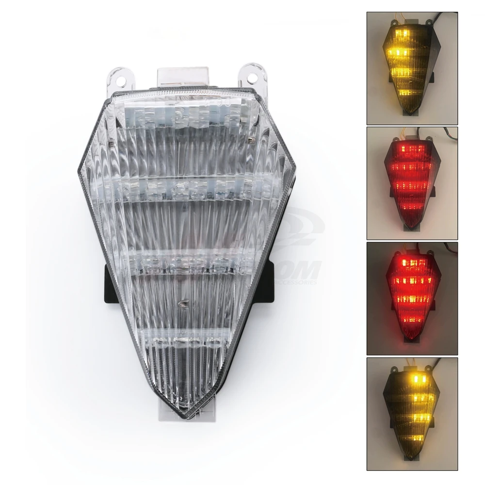 Motorcycle Rear Tail Light LED Brake Turn Signal Indicator Stop Warning For YAMAHA YZF R6 2008-2012 Cafe Racer Lamp |