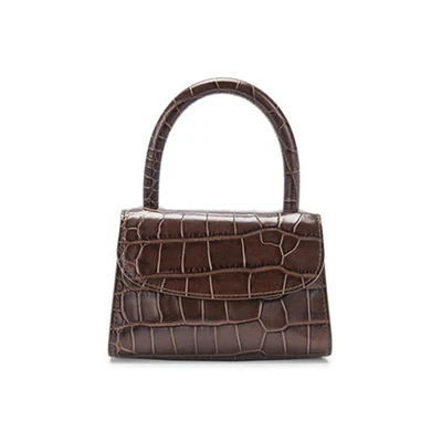 Crocodile pattern C Сумка с крокодиловым узором для женщин, модная женская сумка известного бренда с верхней ручкой, маленькая сумка-тоут с клапаном, простая женская сумка на плечо - Цвет: Crocodile pattern C