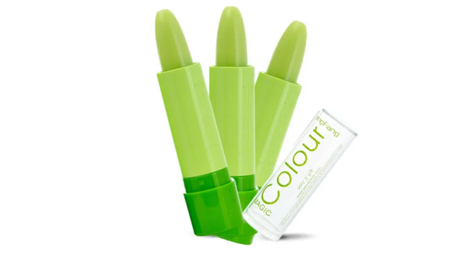 1Pcs Magic lipstick Temperature Change Color Lip balm lasting moisturizing moisture green lipstick Lips Makeup Brand HengFang