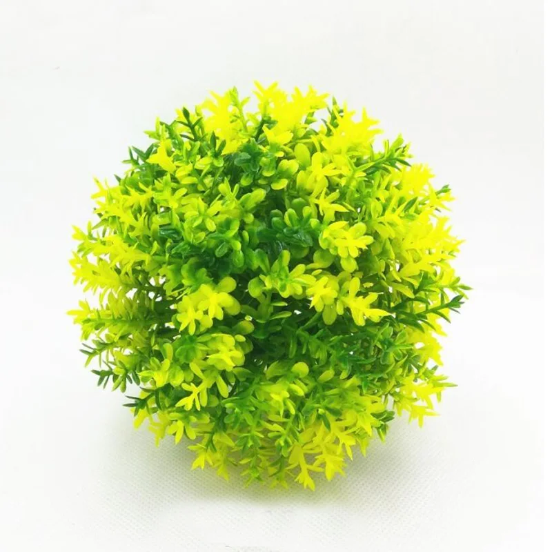 Аквариум многоцветный подвесной с травой украшение для аквариума каменное