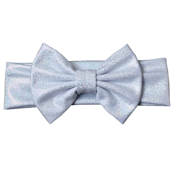 9 Baby Girls Headband Fashion Glitter Leather Bow Knot Head Bandage Kids Toddlers Head Wrap Hair Band Infant Clothes Accessories - Цвет: 9