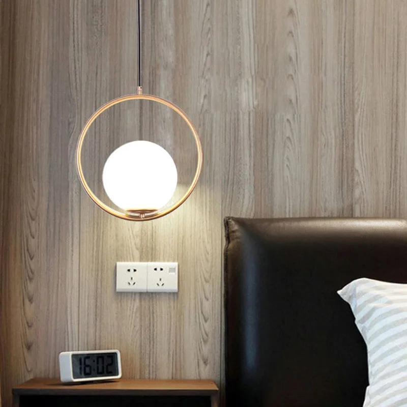 

LuKLoy Ball Pendant Lights LED Kitchen Lights LED Lamp Bedside Hanging Lamp Ceiling Lamps Bedroom Living Room Lighting Fixtures