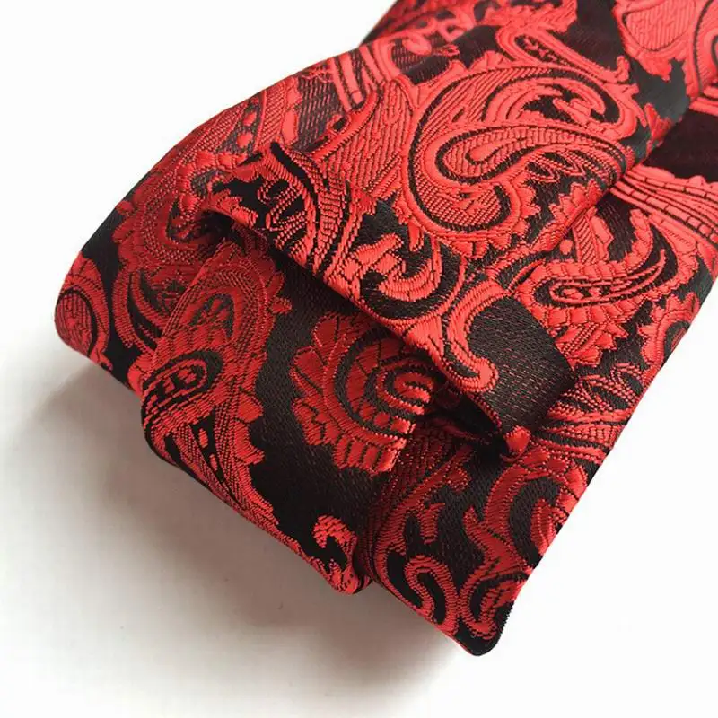 Классический шелковый галстук 10 см с узором пейсли смешанный цвет жаккардовый