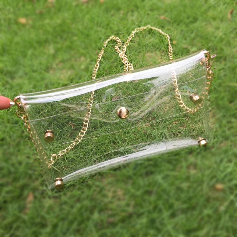 5 шт. Прозрачная ПВХ сумка на плечо прозрачный конверт клатч аксессуары для