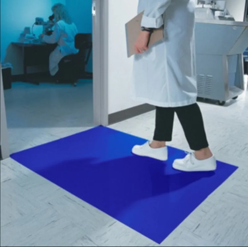 

Laboratory Tacky Sticky Mat 1 Case 10 Units 300 Sheets Dust Cleaner 18"X36"