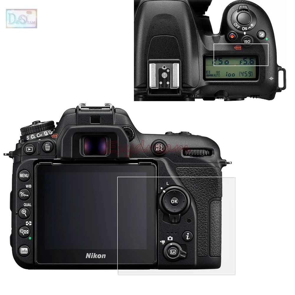 Самоклеящееся Защитное стекло для ЖК экрана защитная пленка Nikon D7500|screen protector|lcd