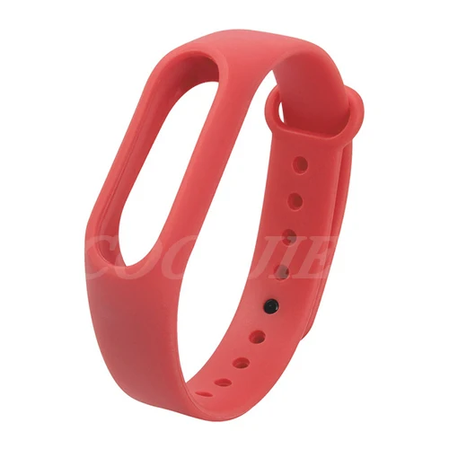 Красный COOLJIER mi band 2, ремешок на запястье, Цветной силиконовый ремешок для Xiaomi mi Band 2, аксессуары для смарт-браслета, браслет на запястье - Цвет: Красный