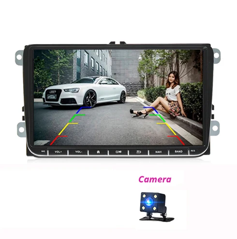 with camera 32G Автомобильный мультимидийный Навигатор Радио Android 2din для Гольф octavia Volkswagen Polo Sedan Scirocco cc Бора passat Beetle быстрого Tiguan Amarok EOS - Цвет: with camera