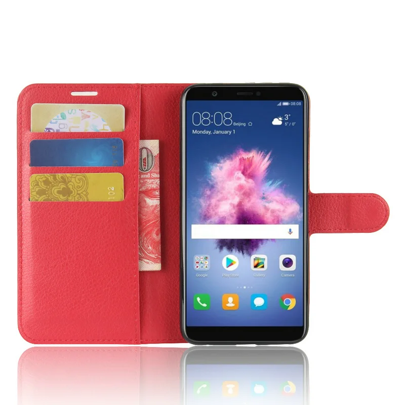 Кожаный чехол с откидной крышкой для Huawei P smart FIG LA1 LX1 LX2 LX3 nova lite 2 L21 Enjoy 7S Бумажник