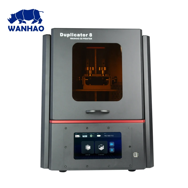 Wanhao Дубликатор 8 (D8) 3d принтер машина DLP SLA сенсорный экран Смола 2 к HD Высокое