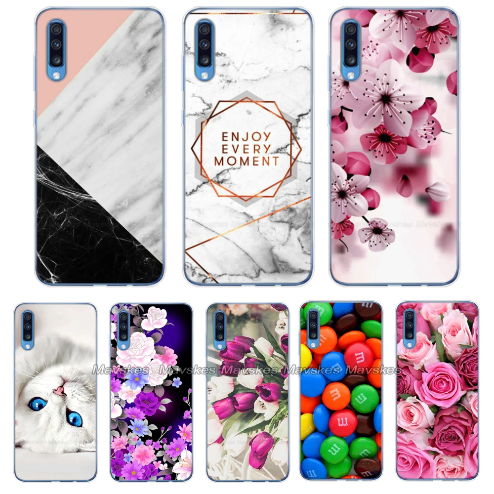 soft silicone case for Samsung A70 Case 6.7&quot Soft TPU Back Cover Galaxy A 70 A705 A705F Phone shell Coque bags | Мобильные