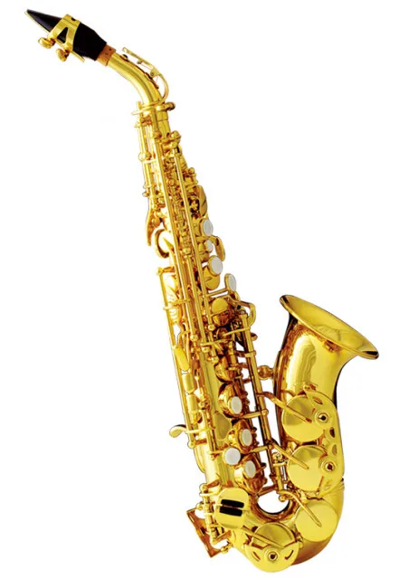 

Bb Soprano Saxophone Brass body with ABS case and mouthpiece musical instruments professional