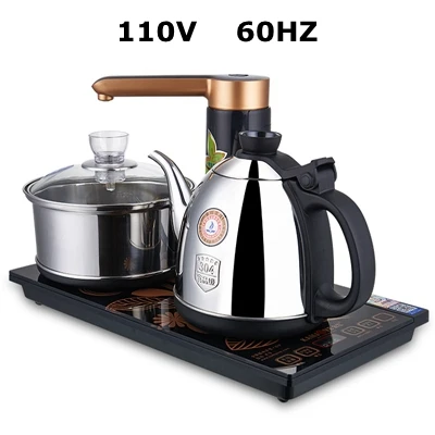 silvery 110V 60HZ KAMJOVE K9 110V and 220V voltage intelligent automatic pump electric kettle automatic kettle sterilization pot tea stove - Цвет: silvery 110V 60HZ