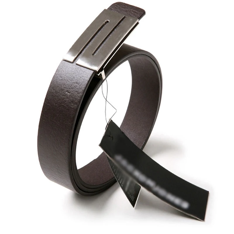 2019 мужской ремень из искусственной кожи Премиум-формы металлический s Мужская