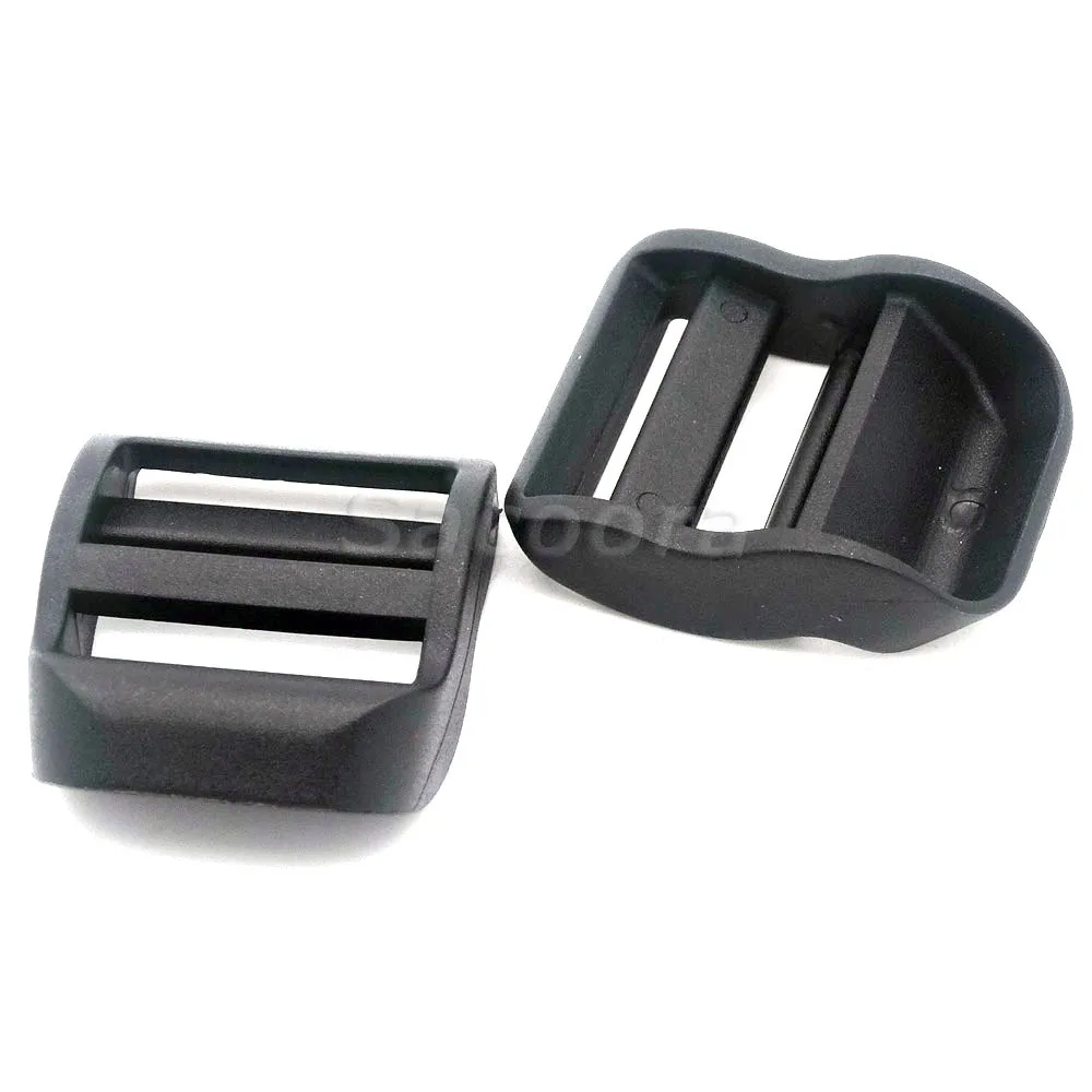 5pcs/pack 1&quot Plastic Ladder Lock Slider Buckle Adjustable Black for Backpack Straps | Дом и сад