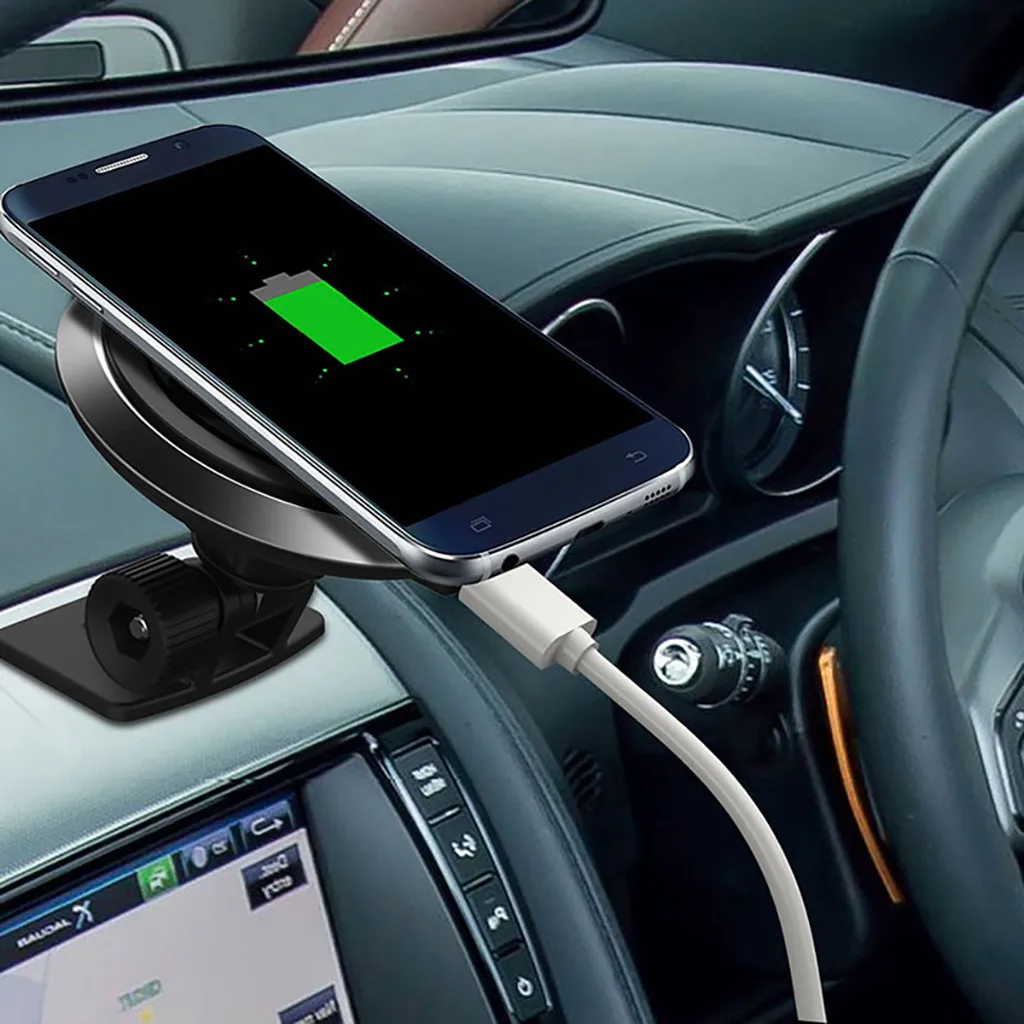 5 Вт/10 Вт беспроводное автомобильное зарядное устройство для автомобиля беспроводная зарядка присоска держатель для телефона наноприсоски чашка для iPhone XR huawei samsung