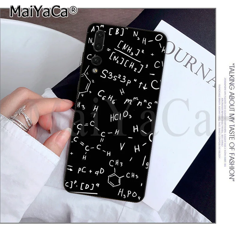 MaiYaCa E = mc2 математических формул физической formula Телефон чехол для Huawei P9 10 плюс 20 pro mate9 10 lite honor 10 view10