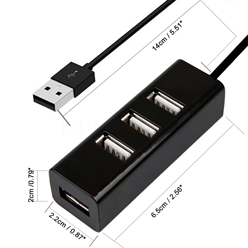 4 порта микро usb-хаб высокоскоростной разветвитель 480 Мбит/с USB 2,0 концентратор светодиодный с 4 переключателями ВКЛ/ВЫКЛ для планшета, ноутбука