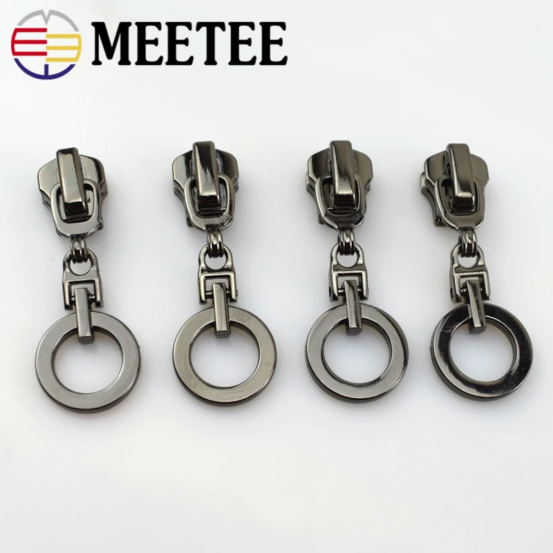 10pcs Meetee 5# Metal Zipper Head Pulls Zip Sliders for DIY Garment Clothes Backpack Sewing Tailor Tools Accessories G6-3 | Дом и сад