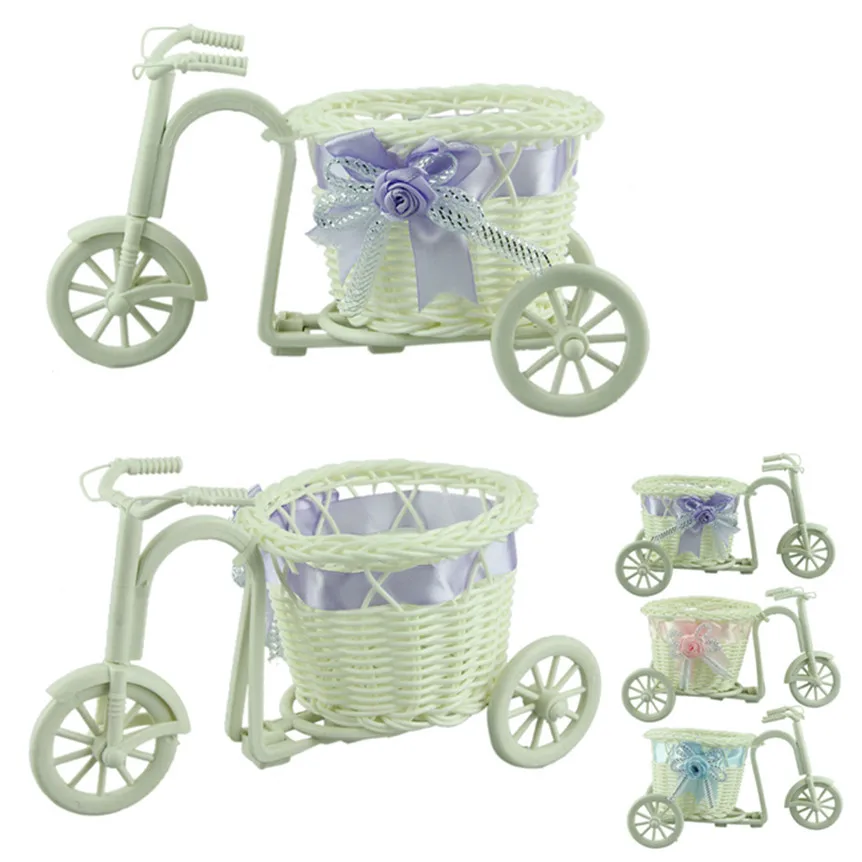 Большая круглая корзина Ротанговые поплавки Цветочная ваза цветочные горшки