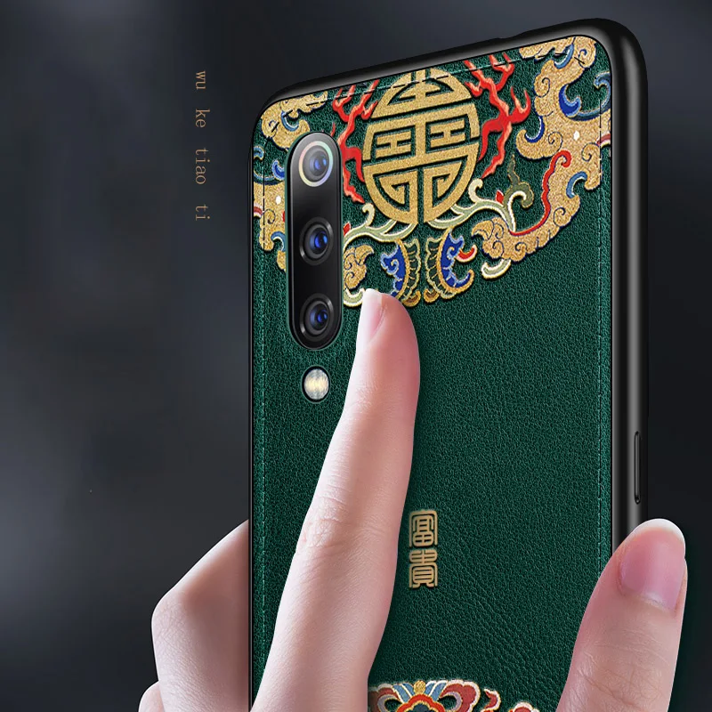Чехол для Xiaomi Mi 9 кожаный чехол mi se mi9 рельефные чехлы из искусственной кожи