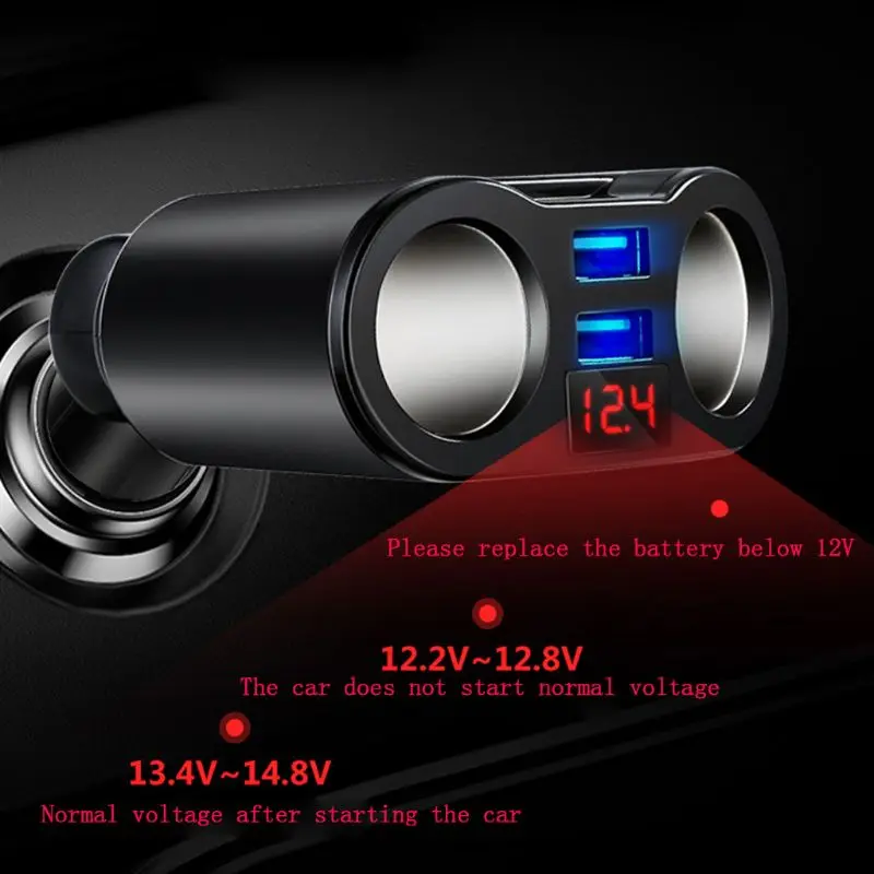 Разветвитель автомобильного прикуривателя 2 USB-порта 12 В | Мобильные телефоны и