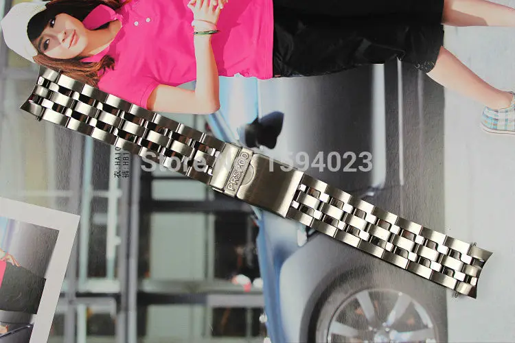 

19mm PRS200 T067417A Band Watchband Watch Parts male strip Solid Stainless steel bracelet strap