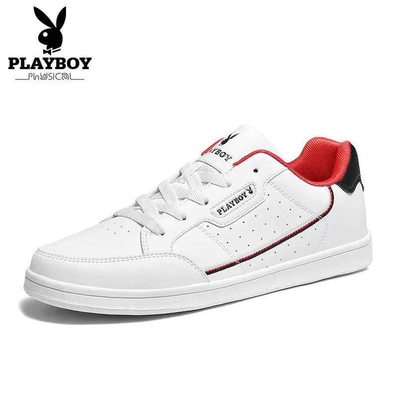 PLAYBOY/Новинка года; сезон весна-осень; повседневная обувь; удобная кожаная мужская модная обувь на шнуровке; Мужские дышащие Сникеры; PL611030