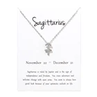 Ожерелье с подвеской в виде созвездий, Овен, Телец, Лев Дева из рака, весы, Скорпион, Стрелец, Козерог, Водолей, рыбы