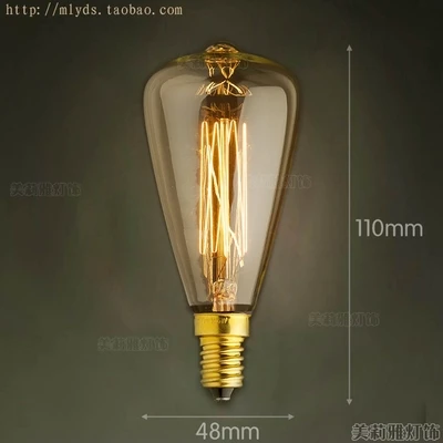 2 шт. 40 Вт E14 220V Ретро лампада Edison лампа LED Bombillas Винтаж светильник ампулы Decoratives можно использовать энергосберегающую лампу или светодиодную ...