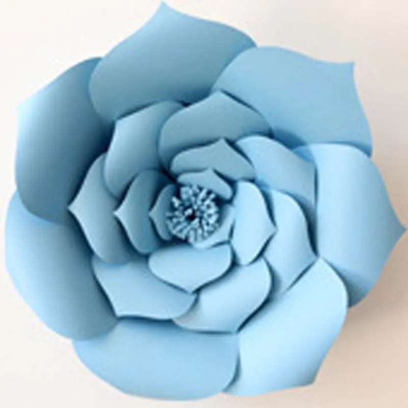 40CM sharp corners 40 см голова DIY бумажные цветы для украшения свадебной вечеринки, гигантская картонная бумага цветочный фон, искусственная большая Роза Настенный декор - Цвет: 40CM sharp corners
