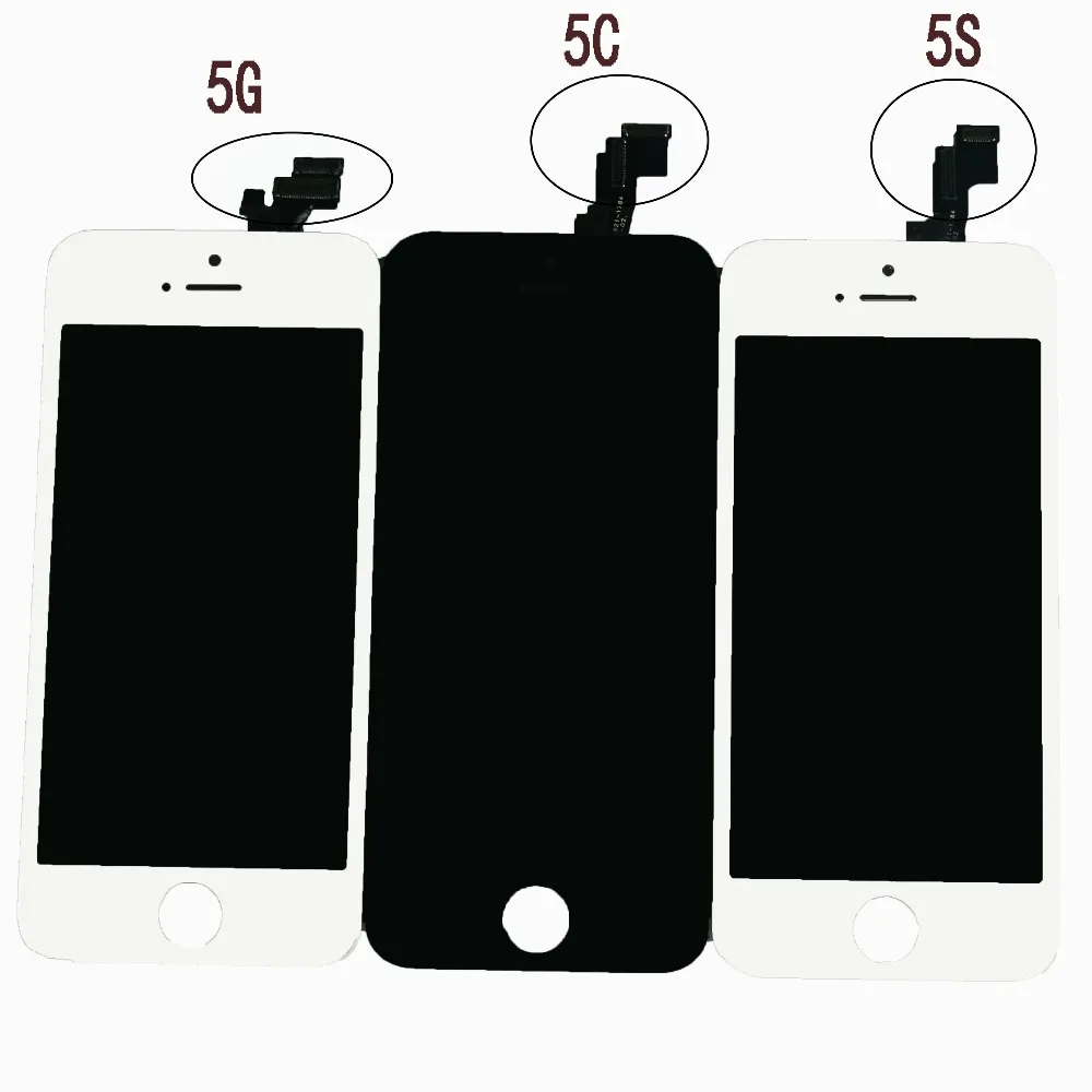 Сменный ЖК-дисплей для iphone 5c сенсорный ЖК-экран дигитайзер сборка протестирована