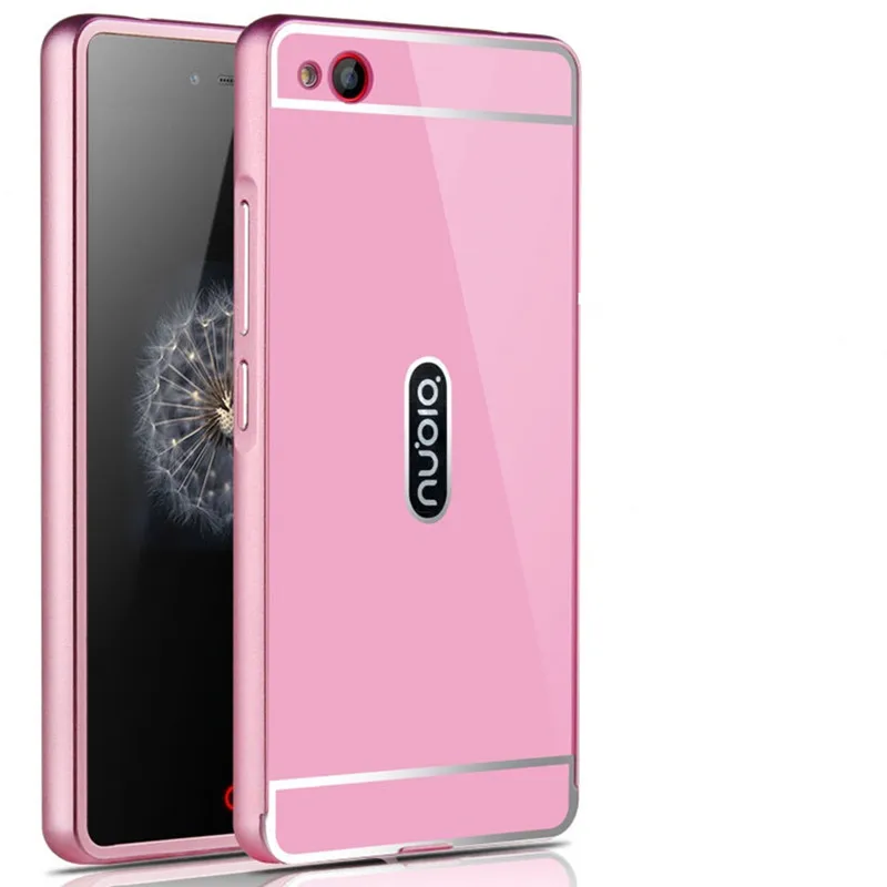 Slim Bumper Case Metal Aluminum Frame PC Back Cover Full Protective Cases for ZTE Nubia Z9 mini |