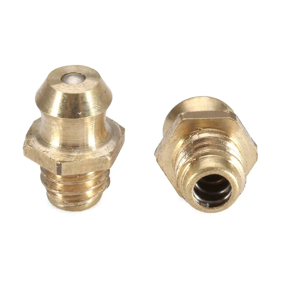 M6/M8/M10/M12 10 шт. резьба латунная прямая пресс-масленка для мотоцикла автомобиль прямой/45 градусов/90 градусов