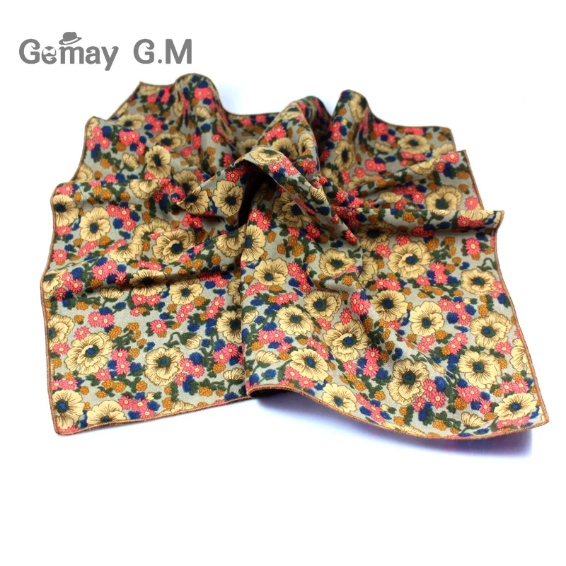 

Korean Fashion Shawl and floral 60cm retro brushed cotton suit factory direct