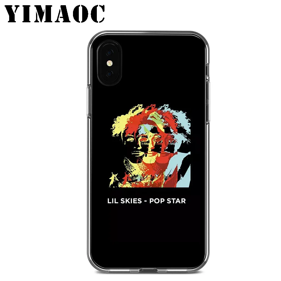 YIMAOC Lil skies Rapper Soft Silicone Case for Apple Iphone 11 Pro Xr Xs Max X 10 8 Plus 7 6S 6 SE 5S 5 7Plus 8Plus |
